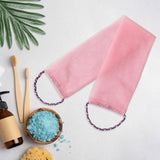 Maxbell Exfoliating Washcloth Convenient Smooth Skin for Men and Women Body Scrubber Pink