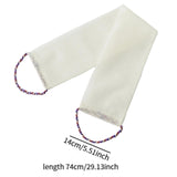 Maxbell Exfoliating Washcloth Convenient Smooth Skin for Men and Women Body Scrubber White