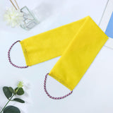 Maxbell Exfoliating Washcloth Convenient Smooth Skin for Men and Women Body Scrubber Yellow