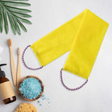 Maxbell Exfoliating Washcloth Convenient Smooth Skin for Men and Women Body Scrubber Yellow