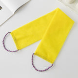 Maxbell Exfoliating Washcloth Convenient Smooth Skin for Men and Women Body Scrubber Yellow