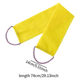 Maxbell Exfoliating Washcloth Convenient Smooth Skin for Men and Women Body Scrubber Yellow