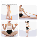 Maxbell Toe Training Band Resistance Foot Leg Stretcher Stretching Strap with Loop Violet