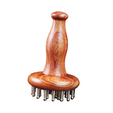 Maxbell Handheld Wooden Massager Ergonomic Manual Brush for Legs Traveling Women Men