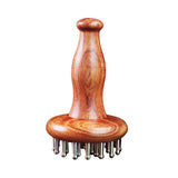 Maxbell Handheld Wooden Massager Ergonomic Manual Brush for Legs Traveling Women Men