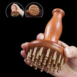 Maxbell Handheld Wooden Massager Ergonomic Manual Brush for Legs Traveling Women Men
