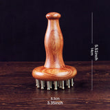 Maxbell Handheld Wooden Massager Ergonomic Manual Brush for Legs Traveling Women Men