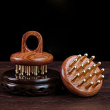 Maxbell Wood Scalp Massage Brush Guasha Scraping Brush for Neck Arms Body Contouring