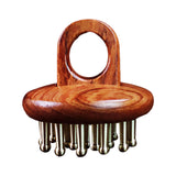 Maxbell Wood Scalp Massage Brush Guasha Scraping Brush for Neck Arms Body Contouring
