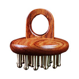 Maxbell Wood Scalp Massage Brush Guasha Scraping Brush for Neck Arms Body Contouring