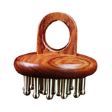 Maxbell Wood Scalp Massage Brush Guasha Scraping Brush for Neck Arms Body Contouring