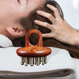 Maxbell Wood Scalp Massage Brush Guasha Scraping Brush for Neck Arms Body Contouring