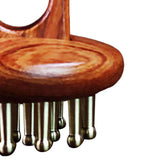 Maxbell Wood Scalp Massage Brush Guasha Scraping Brush for Neck Arms Body Contouring
