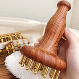 Maxbell Wooden Massage Brush Muscle Relaxation Body Massager for Shoulder Legs Thigh