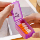 Maxbell Pill Box Compact Sealing Medication Dispenser for Supplement Oils Medication