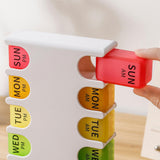 Maxbell Pill Box Compact Sealing Medication Dispenser for Supplement Oils Medication