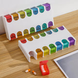 Maxbell Pill Box Compact Sealing Medication Dispenser for Supplement Oils Medication