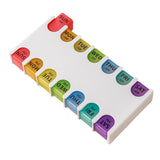 Maxbell Pill Box Compact Sealing Medication Dispenser for Supplement Oils Medication