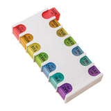 Maxbell Pill Box Compact Sealing Medication Dispenser for Supplement Oils Medication