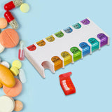 Maxbell Pill Box Compact Sealing Medication Dispenser for Supplement Oils Medication