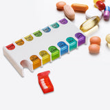 Maxbell Pill Box Compact Sealing Medication Dispenser for Supplement Oils Medication