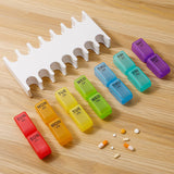 Maxbell Pill Box Compact Sealing Medication Dispenser for Supplement Oils Medication