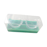 Maxbell 2 Pieces Silicone Eye Wash Cups Measuring Cup for Cleansing Makeup Eye Rinse Green Color Box