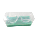 Maxbell 2 Pieces Silicone Eye Wash Cups Measuring Cup for Cleansing Makeup Eye Rinse Green Color Box