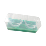 Maxbell 2 Pieces Silicone Eye Wash Cups Measuring Cup for Cleansing Makeup Eye Rinse Green Color Box