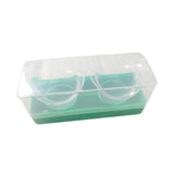 Maxbell 2 Pieces Silicone Eye Wash Cups Measuring Cup for Cleansing Makeup Eye Rinse Green Color Box