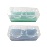 Maxbell 2 Pieces Silicone Eye Wash Cups Measuring Cup for Cleansing Makeup Eye Rinse Green Color Box