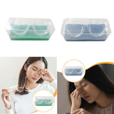 Maxbell 2 Pieces Silicone Eye Wash Cups Measuring Cup for Cleansing Makeup Eye Rinse Green Color Box