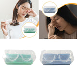 Maxbell 2 Pieces Silicone Eye Wash Cups Measuring Cup for Cleansing Makeup Eye Rinse Green Color Box