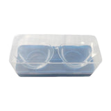 Maxbell 2 Pieces Silicone Eye Wash Cups Measuring Cup for Cleansing Makeup Eye Rinse Blue Box