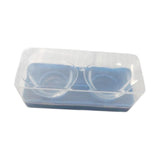 Maxbell 2 Pieces Silicone Eye Wash Cups Measuring Cup for Cleansing Makeup Eye Rinse Blue Box