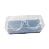 Maxbell 2 Pieces Silicone Eye Wash Cups Measuring Cup for Cleansing Makeup Eye Rinse Blue Box