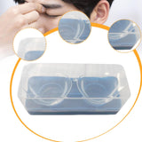 Maxbell 2 Pieces Silicone Eye Wash Cups Measuring Cup for Cleansing Makeup Eye Rinse Blue Box