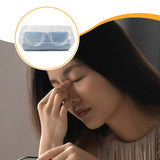 Maxbell 2 Pieces Silicone Eye Wash Cups Measuring Cup for Cleansing Makeup Eye Rinse Blue Box