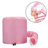Maxbell Hair Dry Hoods Styling with Drawstring Strap Attachment Hair Dryer Bonnet pink