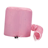 Maxbell Hair Dry Hoods Styling with Drawstring Strap Attachment Hair Dryer Bonnet pink