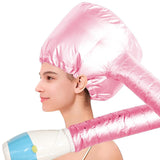 Maxbell Hair Dry Hoods Styling with Drawstring Strap Attachment Hair Dryer Bonnet pink