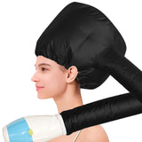 Maxbell Hair Dry Hoods Styling with Drawstring Strap Attachment Hair Dryer Bonnet black