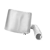 Maxbell Hair Dry Hoods Styling with Drawstring Strap Attachment Hair Dryer Bonnet silvery