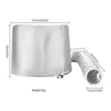Maxbell Hair Dry Hoods Styling with Drawstring Strap Attachment Hair Dryer Bonnet silvery