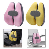 Maxbell Lumbar Support Pillow Back Support Pillow for Reading Chair Office Home Pink