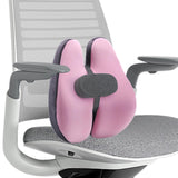 Maxbell Lumbar Support Pillow Back Support Pillow for Reading Chair Office Home Pink