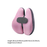Maxbell Lumbar Support Pillow Back Support Pillow for Reading Chair Office Home Pink