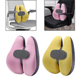 Maxbell Lumbar Support Pillow Back Support Pillow for Reading Chair Office Home Pink