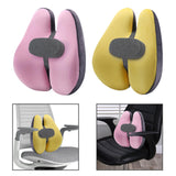 Maxbell Lumbar Support Pillow Back Support Pillow for Reading Chair Office Home Pink