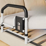 Maxbell Elderly People Bed Side Rail Widened Base Multifunctional with Storage Pocke